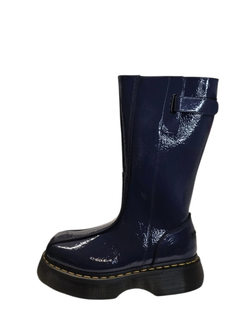 Brand-New Dr. Martens Buzz Hi Blue Leather Womens Boot Size 7